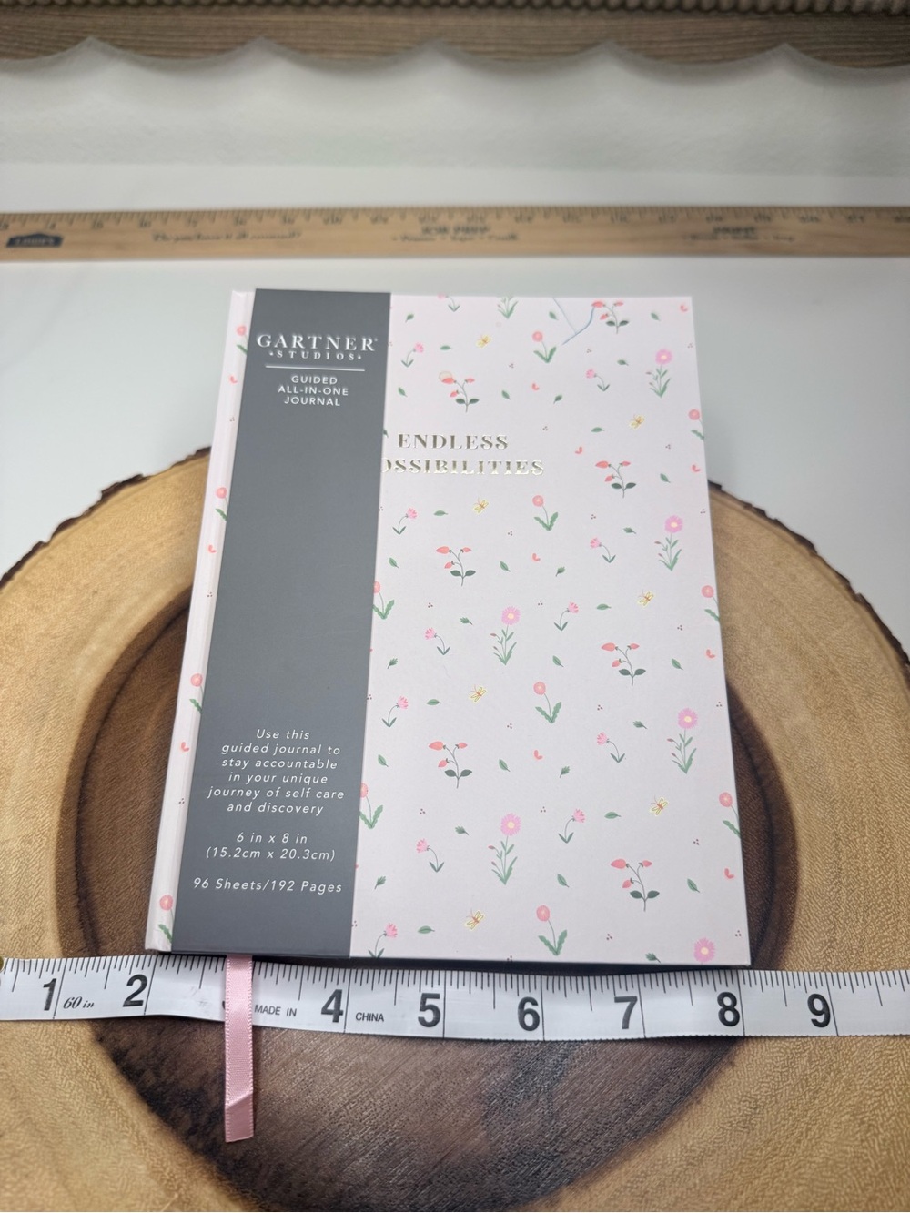 Gartner Studios Soft Pink Floral Guided Journal